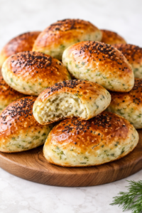 Yumuşacık Dereotlu Poğaça Tarifi (Dağılmayan, Günlerce Bayatlamayan)