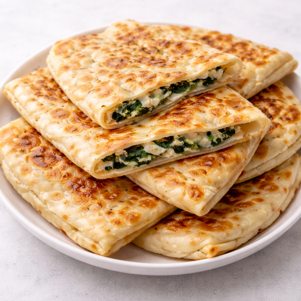 Ispanaklı Peynirli Gözleme