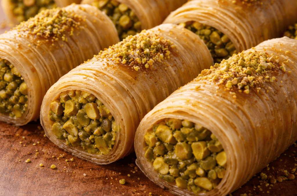 fıstıklı sarma baklava