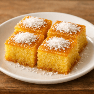 Hindistan Cevizli Revani Tarifi (Yumuşacık Şerbetli Tatlı)